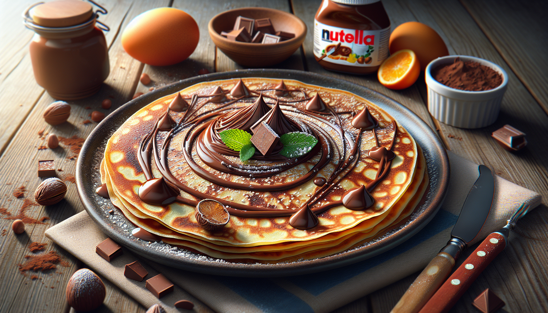 ricetta crepes alla nutella